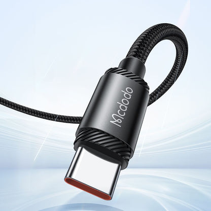 Кабел за данни и зареждане USB-C - USB-C McDodo CA-3680, 240W, 1.2m, Черен