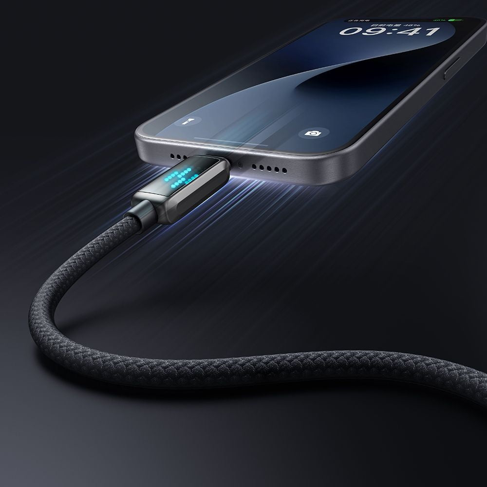 Кабел за данни и зареждане USB-C - USB-C McDodo CA-4250 Display, 100W, 1.2m, Черен