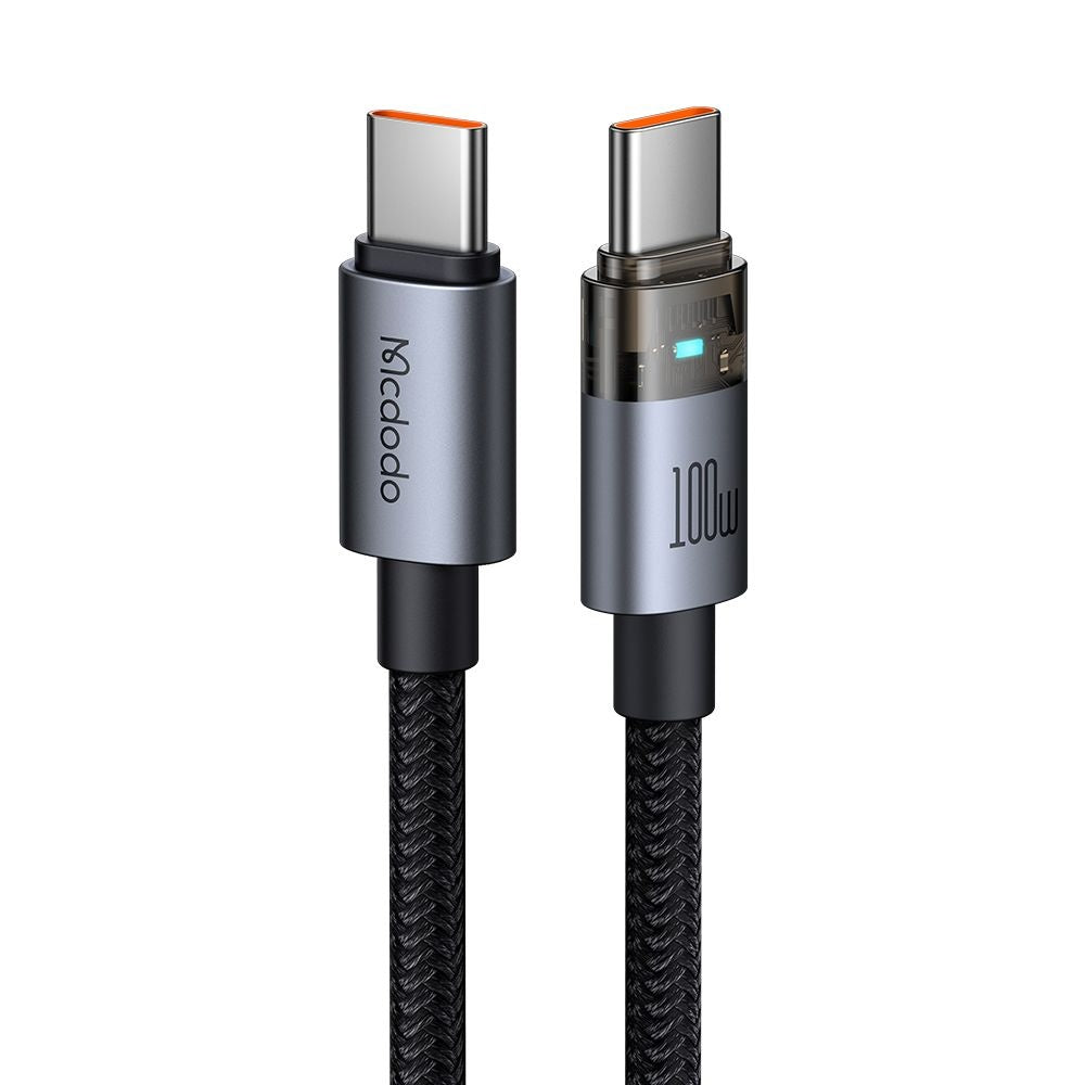 Кабел за данни и зареждане USB-C - USB-C McDodo CA-5580, 100W, 1.2m, Черен