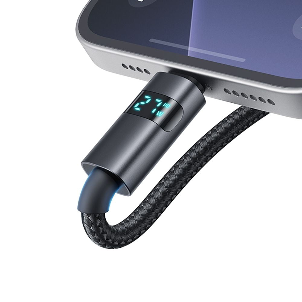 Кабел за данни и зареждане USB-C - USB-C McDodo CA-5610 Display, 100W, 1.2m, Черен