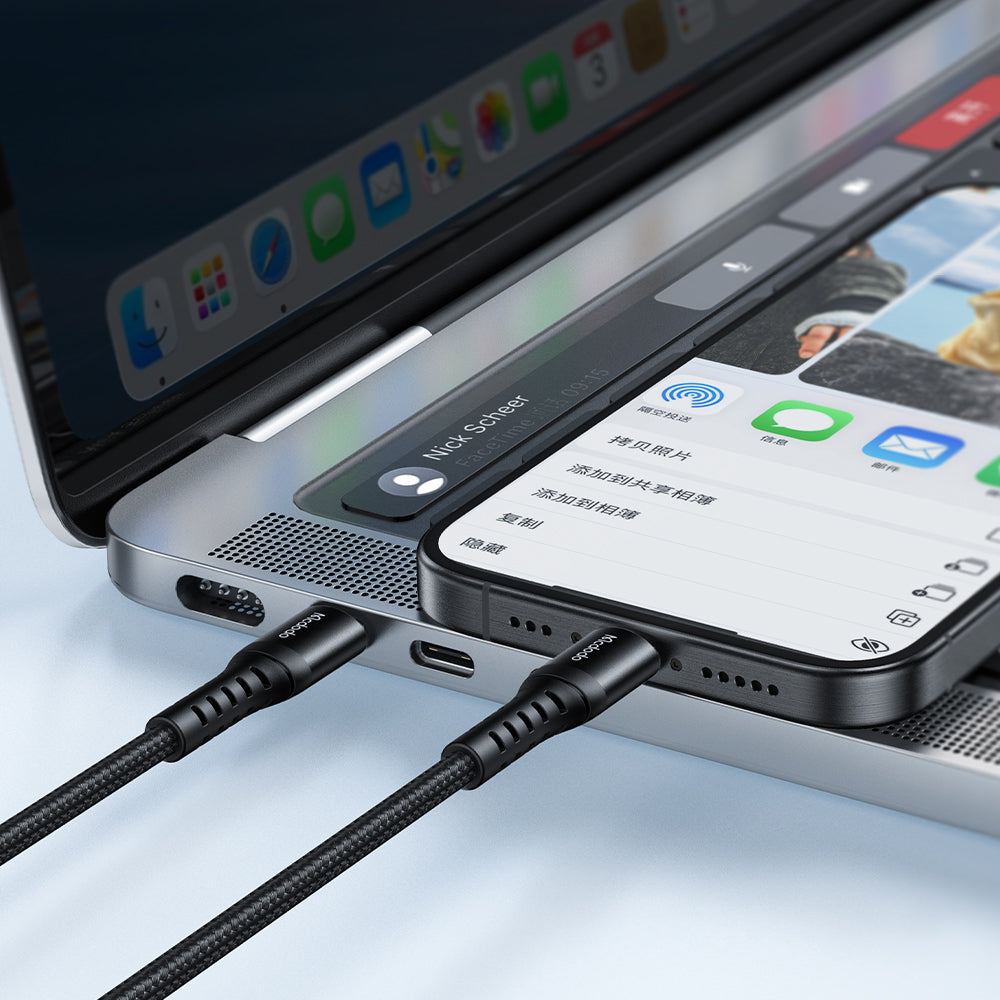 Кабел за данни и зареждане USB-C - USB-C McDodo CA-5641, 60W, 1m, Черен