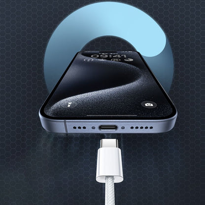 Кабел за данни и зареждане USB-C - USB-C McDodo CA-5690, 60W, 1m, Бял