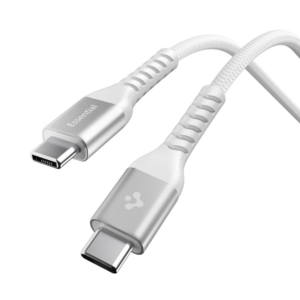 Кабел за данни и зареждане USB-C - USB-C Spigen EB10010CCA, 100W, 1m, Бял ACA11102