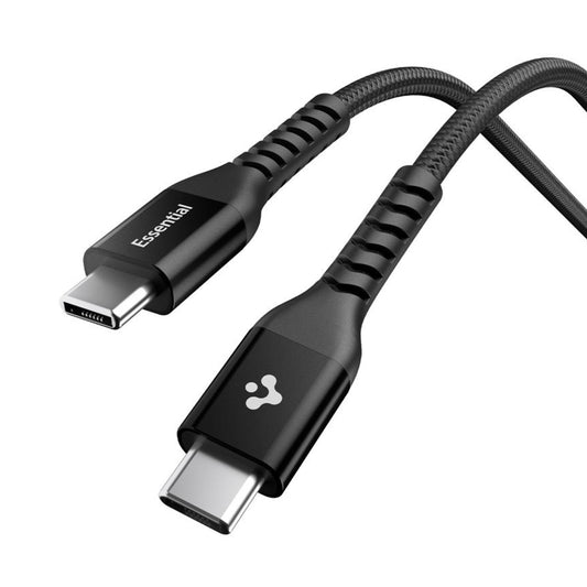Кабел за данни и зареждане USB-C - USB-C Spigen EB10010CCA, 100W, 1m, Черен ACA11103