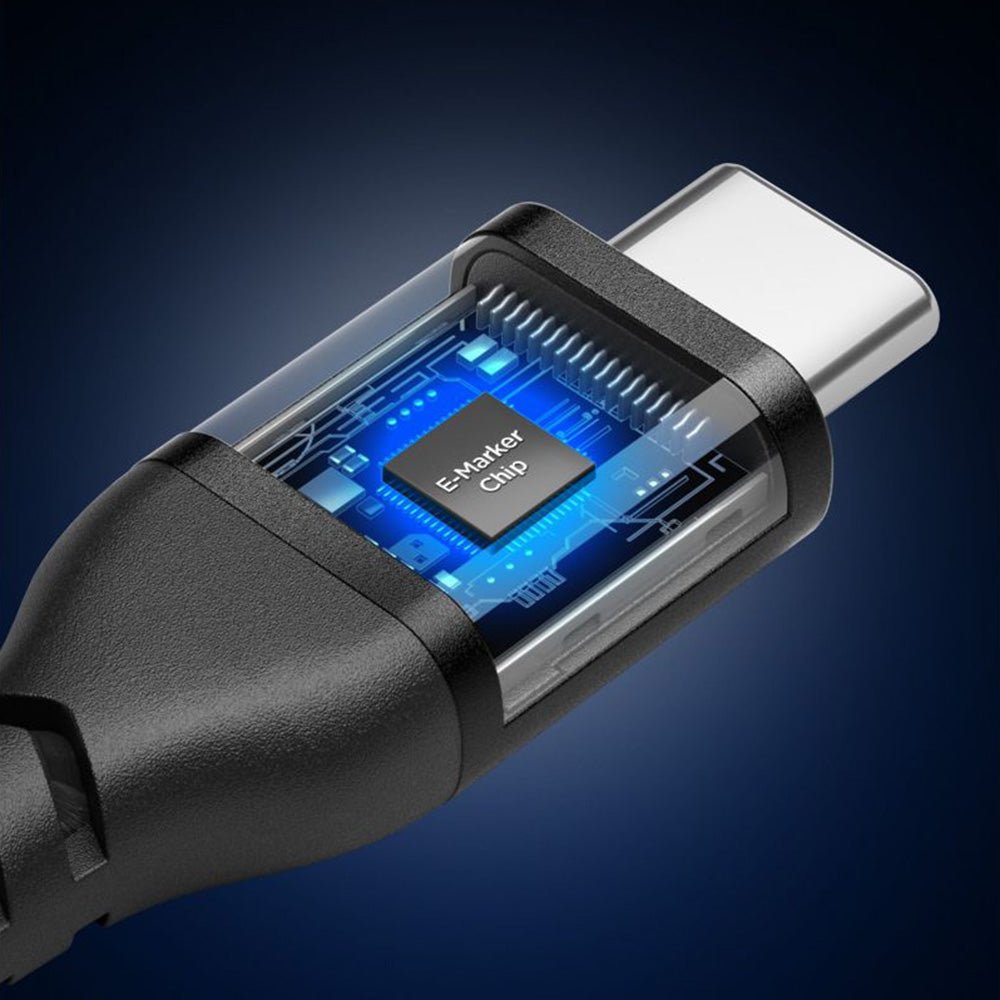 Кабел за данни и зареждане USB-C - USB-C Spigen EB10010CCA, 100W, 1m, Черен ACA11103