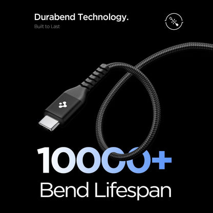 Кабел за данни и зареждане USB-C - USB-C Spigen EB10010CCA, 100W, 1m, Черен ACA11103