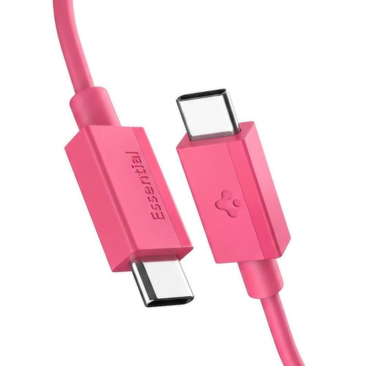 Кабел за данни и зареждане USB-C - USB-C Spigen EB6010CC, 60W, 1м, розов ACA10414