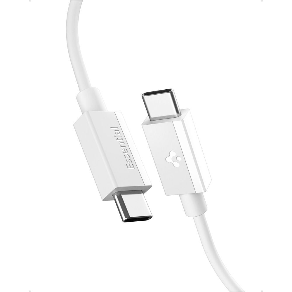 USB-C Data and Charging Cable - USB-C Spigen Essential, 60W, 1m, White ACA08717