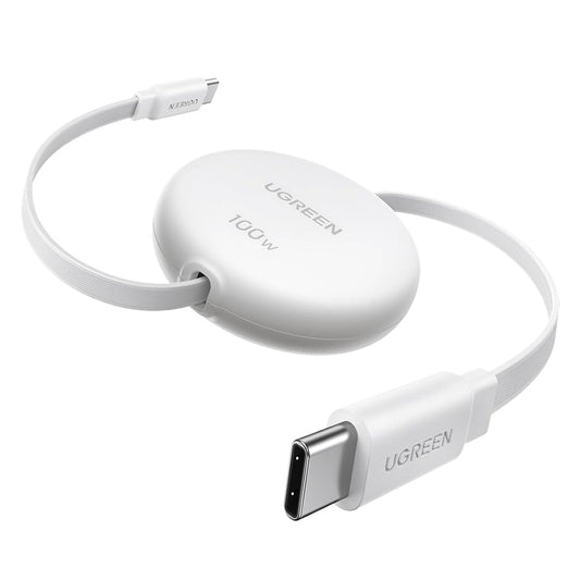 Кабел за данни и зареждане USB-C - USB-C UGREEN L531, 100W, 1m, Бял