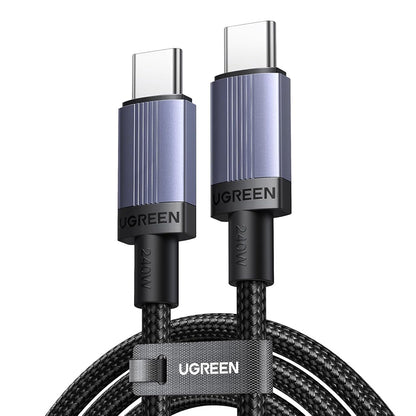 Кабел за данни и зареждане USB-C - USB-C UGREEN L532, 240W, 3m, Сив
