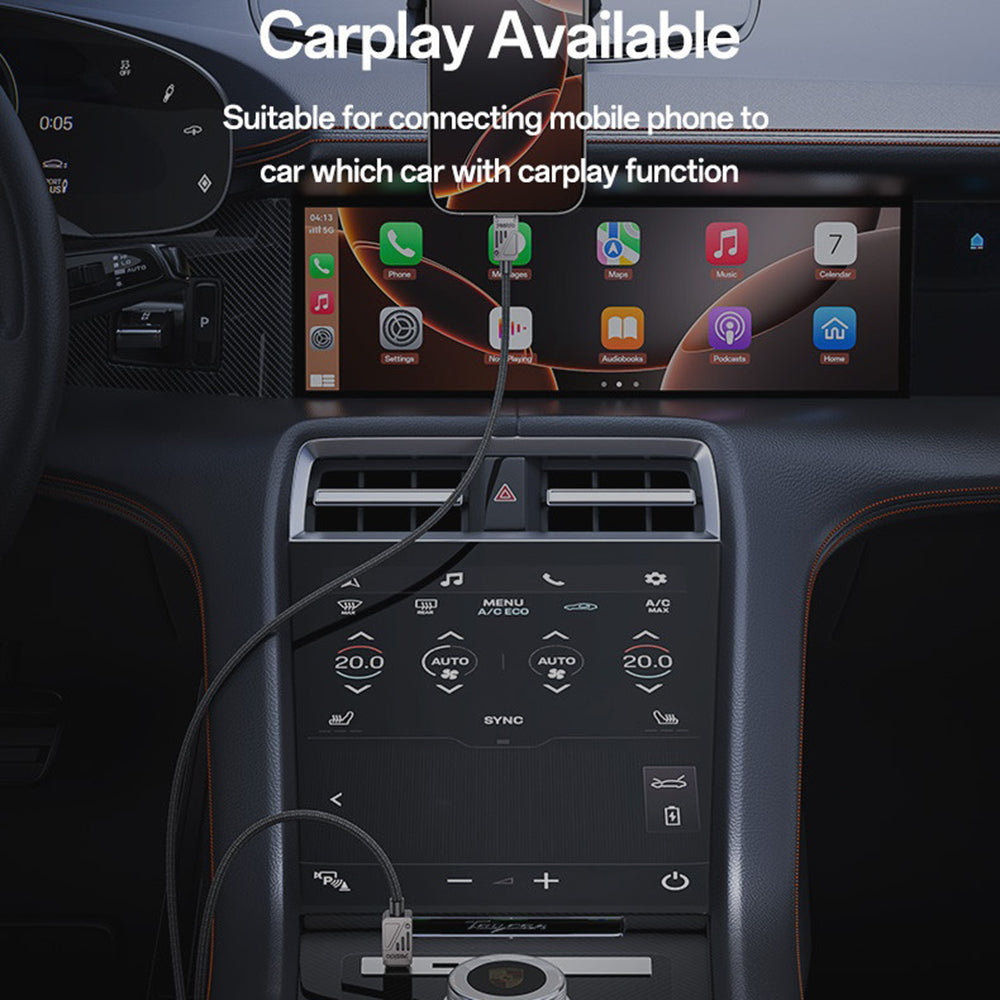 Кабел за данни и зареждане USB-C - USB-C Yesido CA196, 60W, 1.2m, Черен