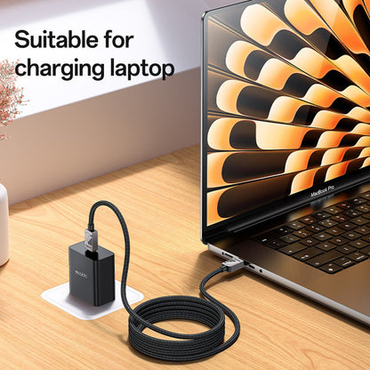 Кабел за данни и зареждане USB-C - USB-C Yesido CA196, 60W, 1.2m, Черен