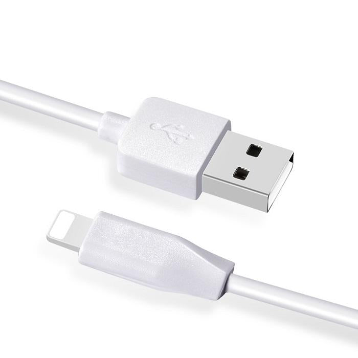 Кабел за данни и зареждане USB-A - Lightning HOCO Rapid X1, 18W, 1 м, бял