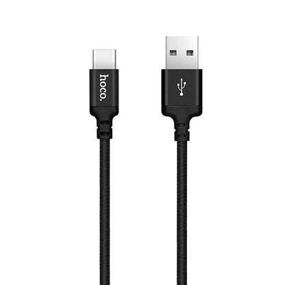 Кабел за данни и зареждане USB-A - USB-C HOCO X14 Times, 18W, 2м, Черен