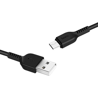 Кабел за пренос на данни и зареждане USB-A - USB-C HOCO Flash X20, 18W, 3 m, черен