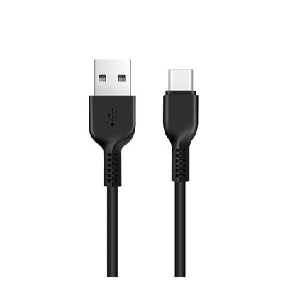 Кабел за пренос на данни и зареждане USB-A - USB-C HOCO Flash X20, 18W, 3 m, черен