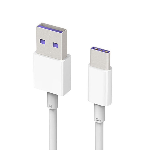 Кабел за данни и зареждане USB-A - USB-C Huawei AP71, 40W, 1m, бял 4072007