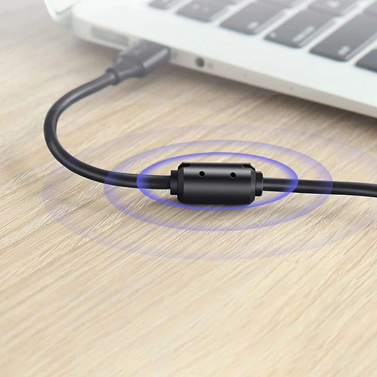 Кабел за принтер UGREEN US135, USB-A - USB-B, 5m, Черен