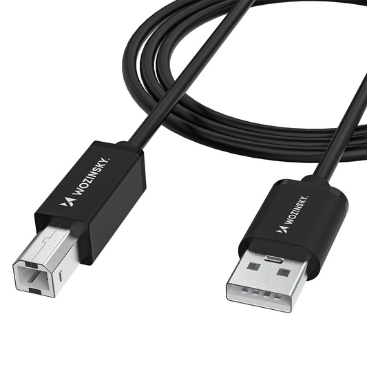 Кабел за принтер WZK WKDDY3S, USB-A - USB-B, 2м, Черен