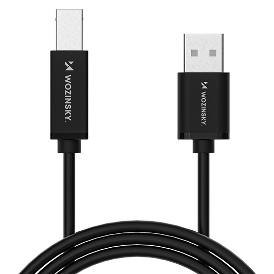 Кабел за принтер WZK WKDDY3S, USB-A - USB-B, 2м, Черен