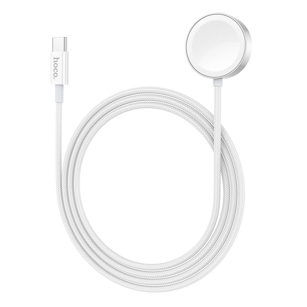 Кабел за зареждане HOCO CW59 за Apple Watch / Samsung Galaxy Watch Series, Бял
