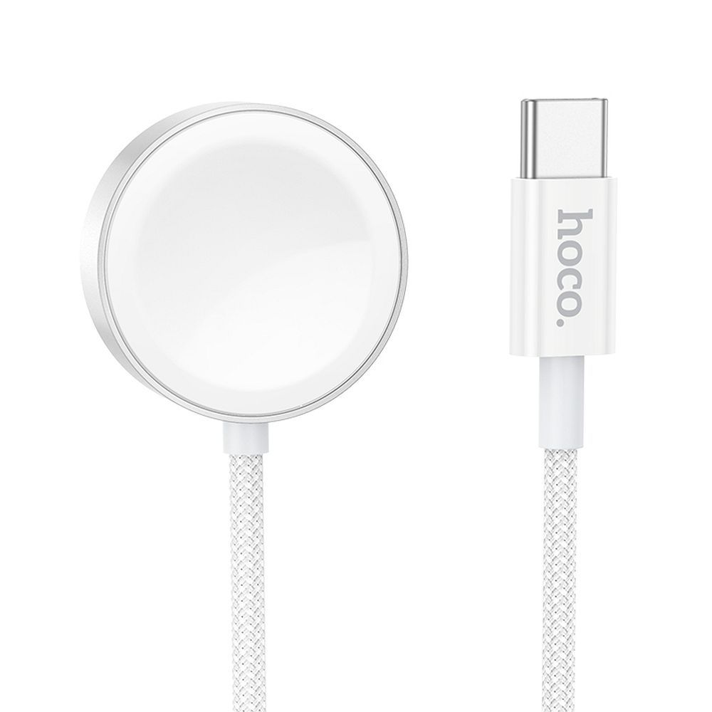 Кабел за зареждане HOCO CW59 за Apple Watch / Samsung Galaxy Watch Series, Бял