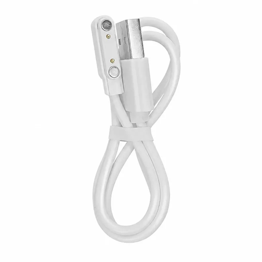 Кабел за зареждане за смартчасовник HOCO Y104, USB-A, бял