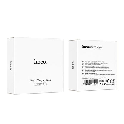 Кабел за зареждане за Smartwatch HOCO Y24, USB-A, Бял
