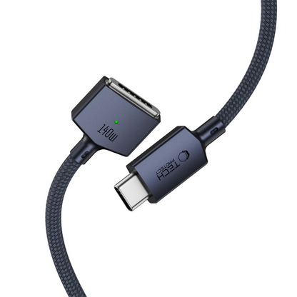 Кабел за зареждане Tech-Protect MMC01 Ultraboost, USB-C - MagSafe 3, 140W, 3м, Тъмносин