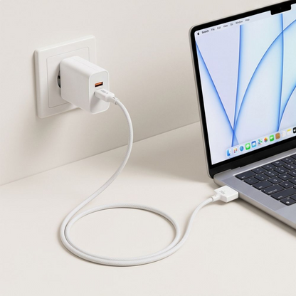 Кабел за зареждане Tech-Protect MMC01 Ultraboost, USB-C - MagSafe 3, 140W, 3м, Бял