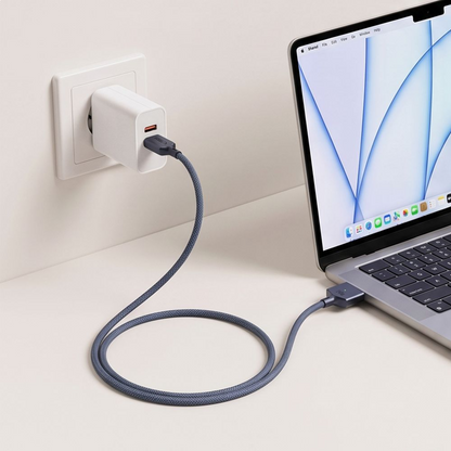 Кабел за зареждане Tech-Protect MMC01 Ultraboost, USB-C - MagSafe 3, 140W, 3м, Тъмносин