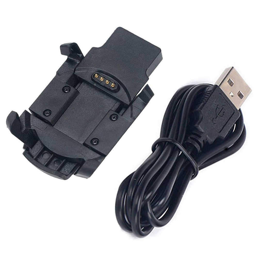 Кабел за зареждане Techsuit TGC5 за Garmin Fenix 3 Sapphire / 3 HR / 3, USB-A, Черен