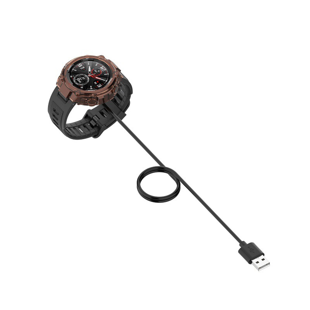 Кабел за зареждане Techsuit THA2 за Amazfit Watch Series, USB-A, Черен