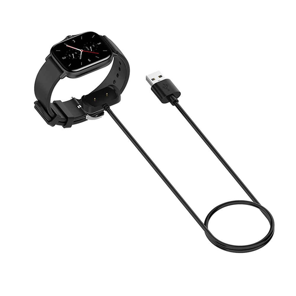 Кабел за зареждане Techsuit THA6 за Amazfit Watch Series, USB-A, Черен