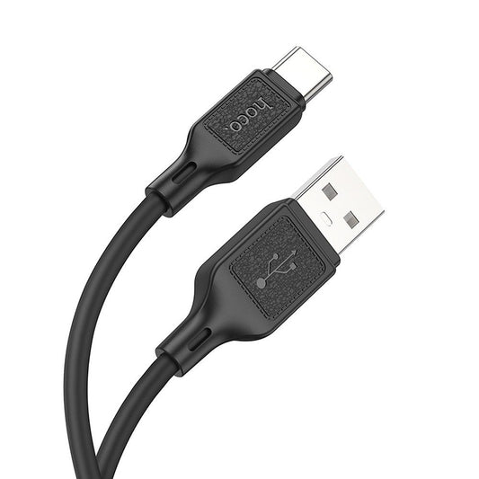 Кабел за данни и зареждане USB-A - USB-C HOCO X90, 60W, 1m, Черен