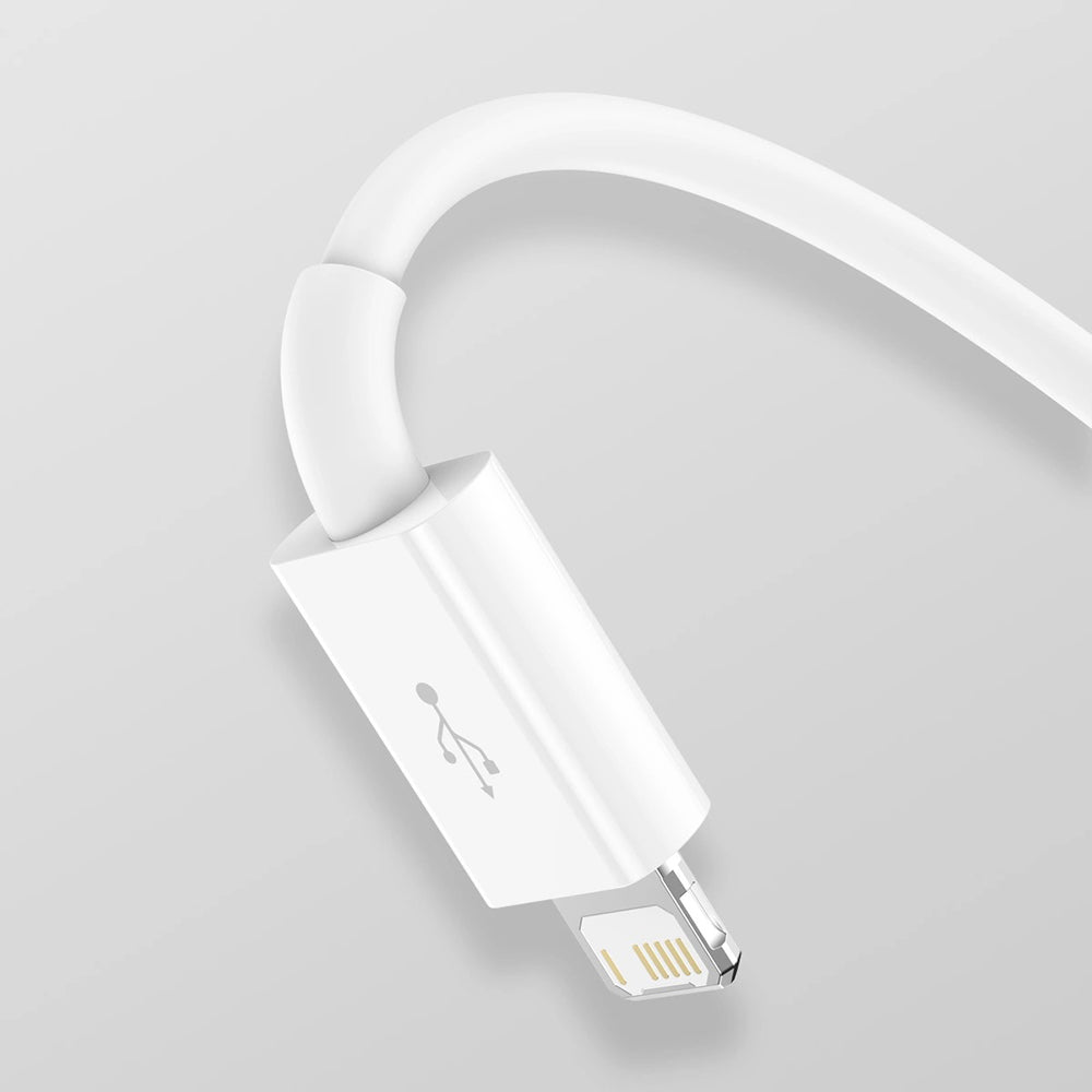 Кабел за зареждане USB-A - Lightning / microUSB / USB-C Baseus Superior 3in1 Series, 20W, 1m, Бял P10320105221-00