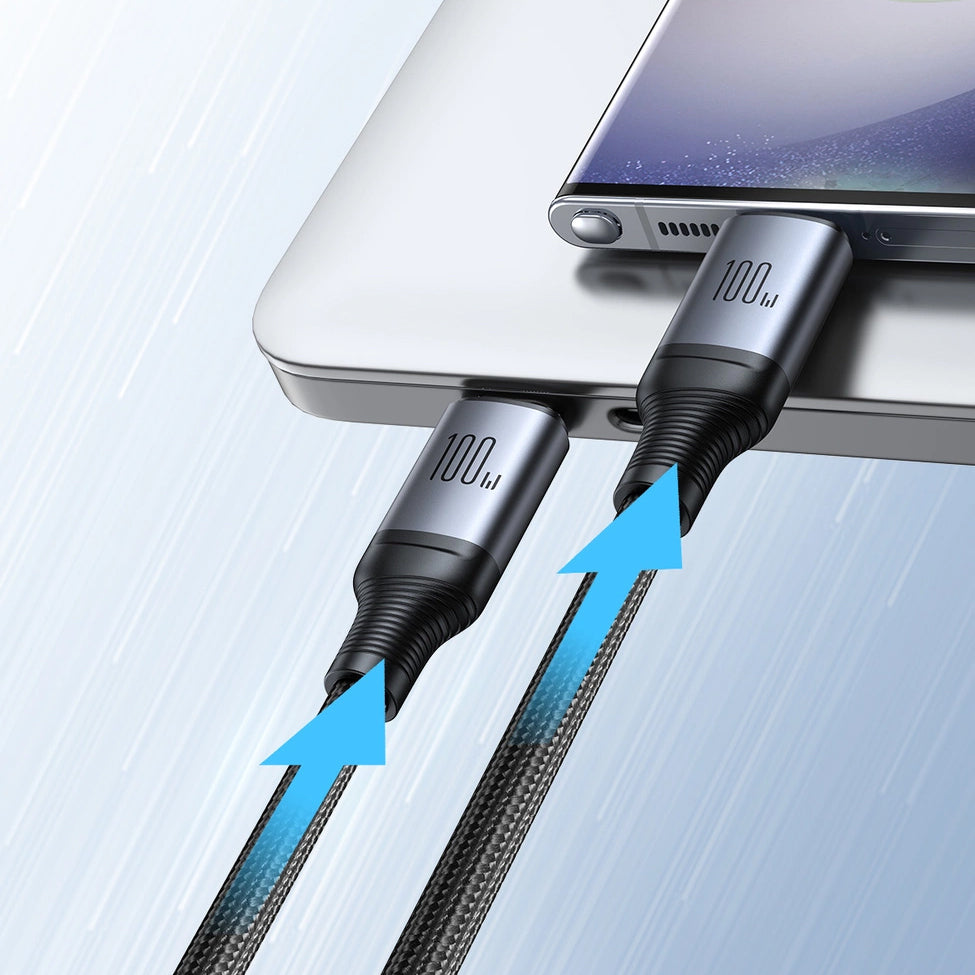 USB-C кабел за зареждане - USB-C Joyroom SA21-1T2, 100W, 1.5m, черен 