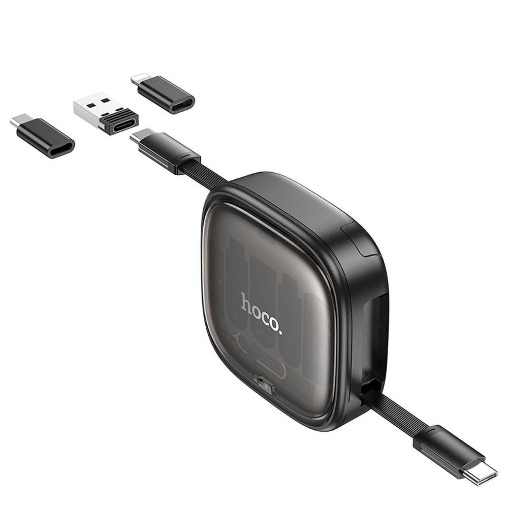Кабел за данни и зареждане USB-C - USB-C HOCO U140, 60W, 0.95m, Черен