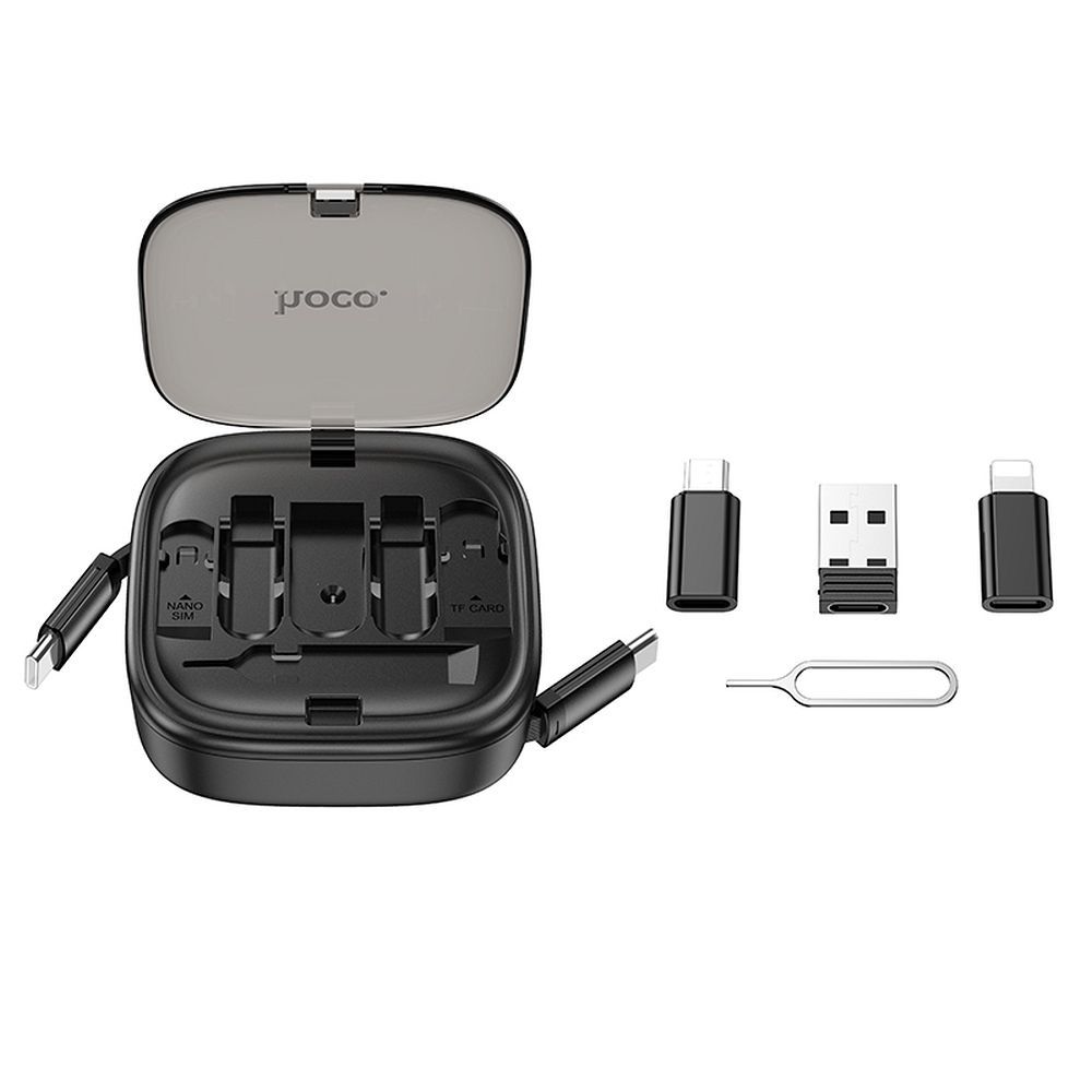 Кабел за данни и зареждане USB-C - USB-C HOCO U140, 60W, 0.95m, Черен