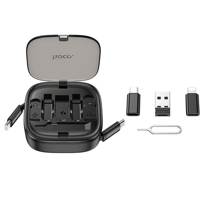 Кабел за данни и зареждане USB-C - USB-C HOCO U140, 60W, 0.95m, Черен