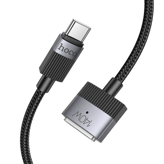 Кабел за зареждане HOCO U141, USB-C - MagSafe 3, 140W, 1.8m, Черен