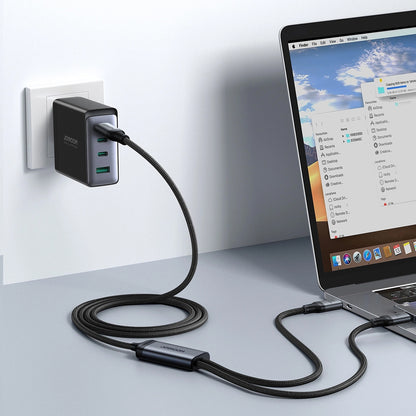 USB-C кабел за зареждане - USB-C Joyroom SA21-1T2, 100W, 1.5m, черен 