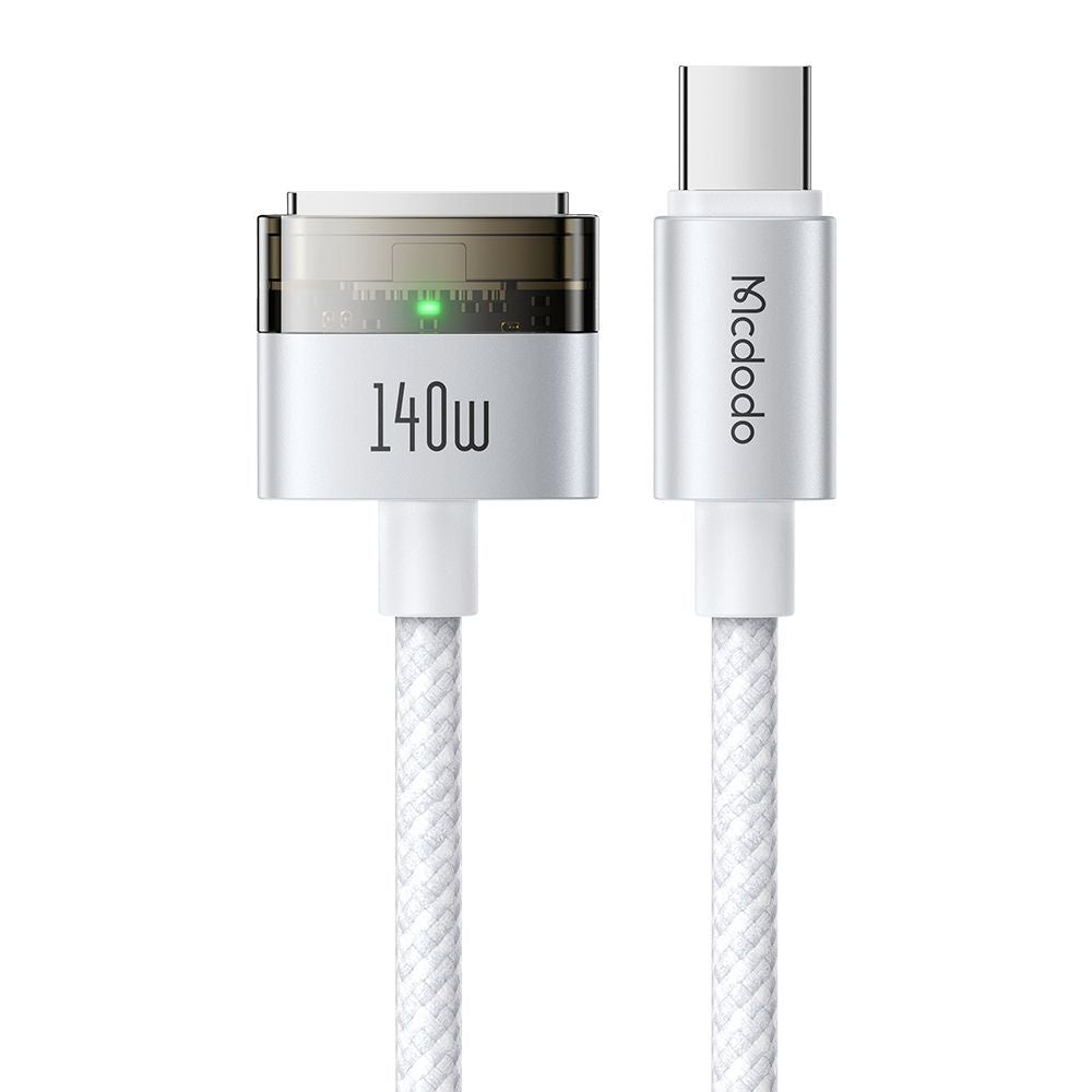 Кабел за зареждане McDodo CA-2071, USB-C - MagSafe 3, 140W, 2m, Бял