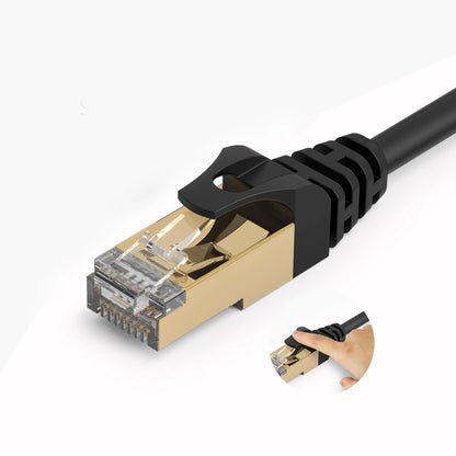 Мрежов кабел Orico PUG-C7, UTP, Cat7, 0.5м, Черен