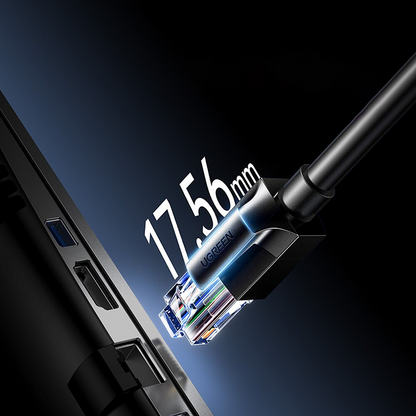 Мрежов кабел UGREEN NW316, UTP, Cat6, 8m, Черен