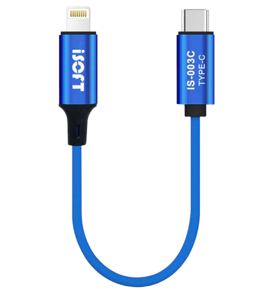 Кабел за пренос на данни iSOFT IS-003C, интерфейс Lightning - USB-C