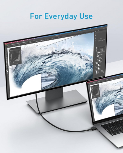 Видео кабел Anker, HDMI - HDMI, 8K, 1.8m, Черен A8742011