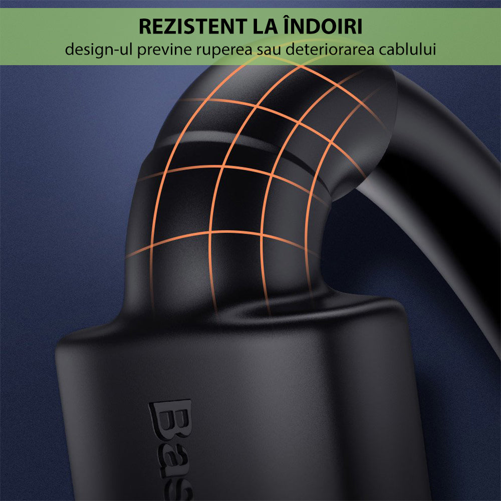 Видео кабел Baseus Cafule, HDMI - HDMI, 4K, 5m, Черен CADKLF-H01