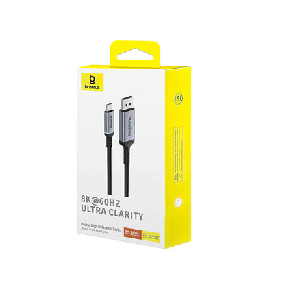 Аудио и видео кабел USB-C - DisplayPort USB-C Baseus Ultra Clarity, 8K, 1,5 м, черен B006337070D111-00 