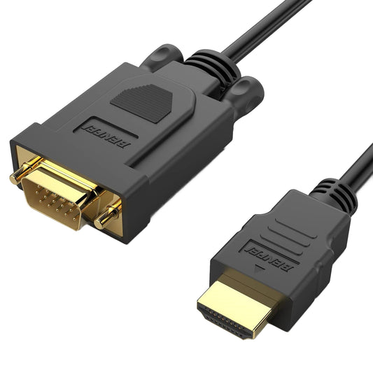 Видео кабел Benfei, HDMI - VGA, 1080P, 0.9м, Черен